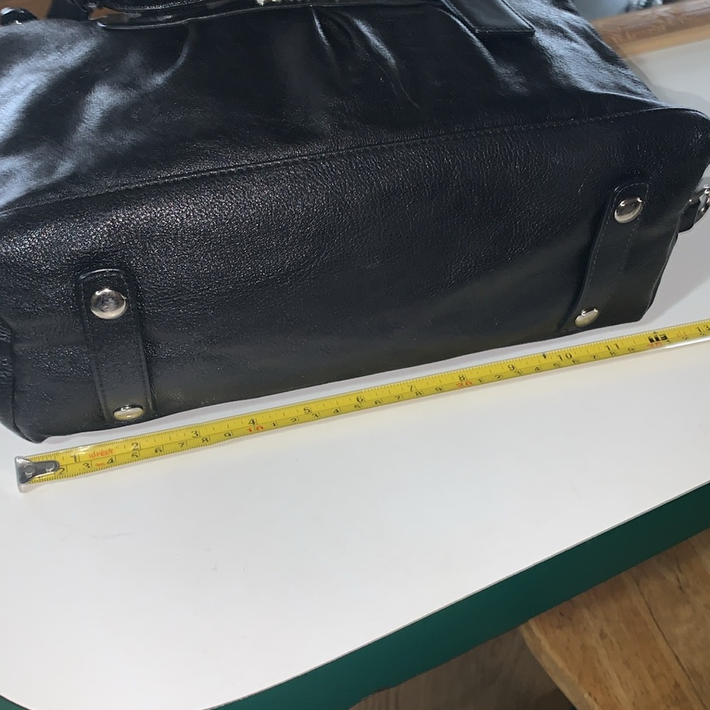 Coach Black Leather Satchel - Picture 5 of 16